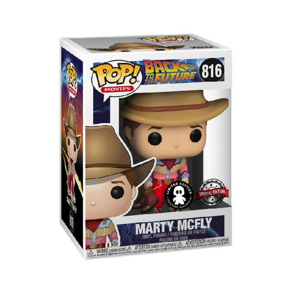 ¡Funko Pop! Películas Regreso al futuro Marty McFly Cowboy Outfit Exclusivo #816