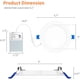 thumbnail image 3 of Luces LED empotrables Meconard, 4 piezas, 12 W, 3 of 3