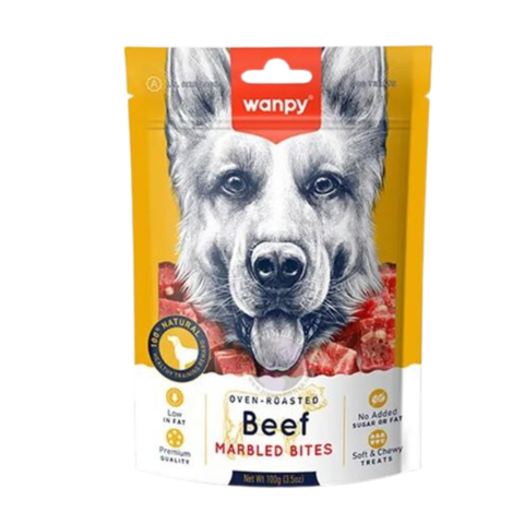 Wanpy Beef Marbled Bites Para Perro 100 Gr