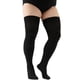 thumbnail image 1 of suxuMhao Estilo de Color Sólido Calcetines Grandes Talla Grande Calcetines Casuales Extragrandes, Medias sobre la Rodilla con Alta Elasticidad, Negro, 3 Pares, Calcetines Elásticos hasta la Rodilla, 1 of 2