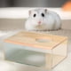 thumbnail image 4 of Contenedor de baño de arena para hámster, bañera acrílica para erizo, chinchilla y jerbo, 4 of 7