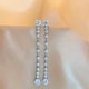 thumbnail image 5 of Aretes Colgantes de Moissanita para Mujer de Plata Esterlina S925 de 3 a 6 Quilates Color D VVS1 Aretes de Diamante para Mujer con Certificado, 5 of 9
