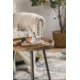 thumbnail image 2 of MESA AUXILIAR REDONDA MODERNA  CAFE CON PATAS DE METAL, 2 of 3