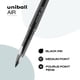 thumbnail image 2 of Bolígrafo Uni-Ball AIR de punta fina, 0,7 mm, negro, paquete de 3, 2 of 6