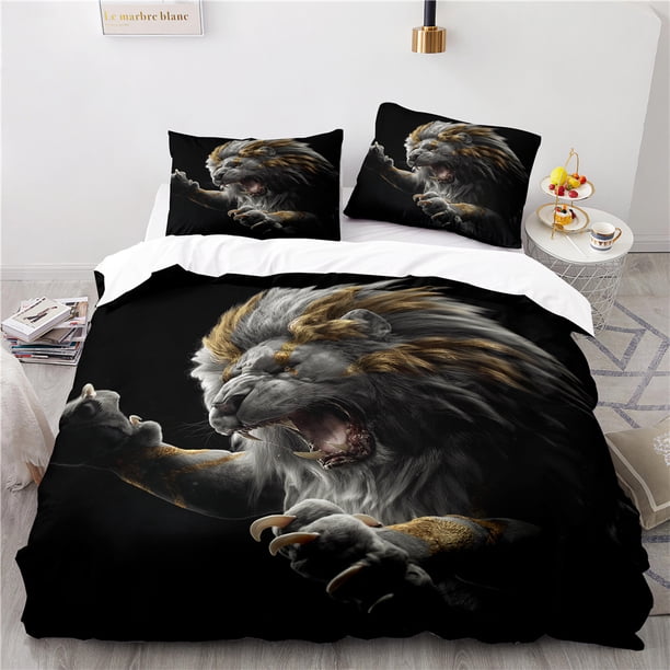 Lion King Simba Duvet Cover Set,Bedding for Adult Kids Bed Set,Game Quilt Cover,Comforter Cover Bedding Set Bed Sheets
