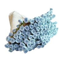 Magideal - Kit De Crochet De Manta De Ramo Kit De Inicio De Crochet Accesorios De Decoración Fácil De Aprender Kit De Tejido De Manualidades De Bricolaje Para Un Azul