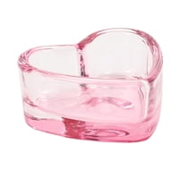 Ioensy - Plato Dappen Para Decoración De Uñas Para Mujer, Herramienta Para Uñas, Lápiz De Uñas Duradero, Recipiente Para Taza De Lavado, Corazón Rosa