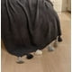 thumbnail image 2 of Manta Punto Pom Pom Gris Oscuro, 2 of 2