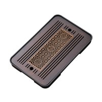 Bothyi - Bandeja De Té Chino Kungfu, Accesorio Para Juego De Té, Bandeja Para Servir Té Para Salón De Té, Estilo Hogareño A