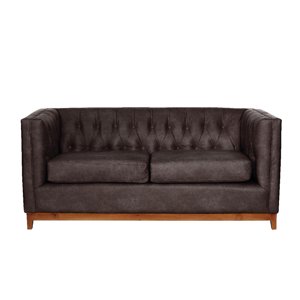 Latam Home - Sofa Roma 2C Cuero Colorado Marron
