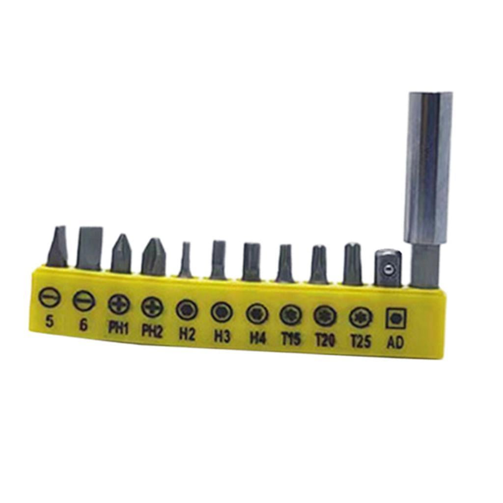Magideal - Accesorio De Extensión De Broca, Suministros Eléctricos Portátiles, Accesorios, Extensión De Destornillador, Juego De Puntas De Destornillador Para El Punta De Destornillador De 12 Piezas