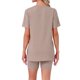 thumbnail image 3 of INSPIRE CHIC Conjunto de pijama de mujer con mangas divididas, ropa de dormir de punto suave con pantalones cortos ajustados para primavera verano M Marrón, 3 of 6