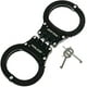 thumbnail image 1 of Esposas Police Resistentes Con Bisagras De Doble Cierre Acero Negro, 1 of 3
