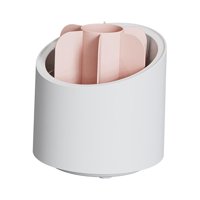 Magideal - Soporte Para Brochas De Maquillaje Giratorio Simple, 6 Compartimentos, Organizador De Escritorio, Caja De Almacenamiento De Tocador Para Delineadores , Rosa Sin Tapa Opción 6