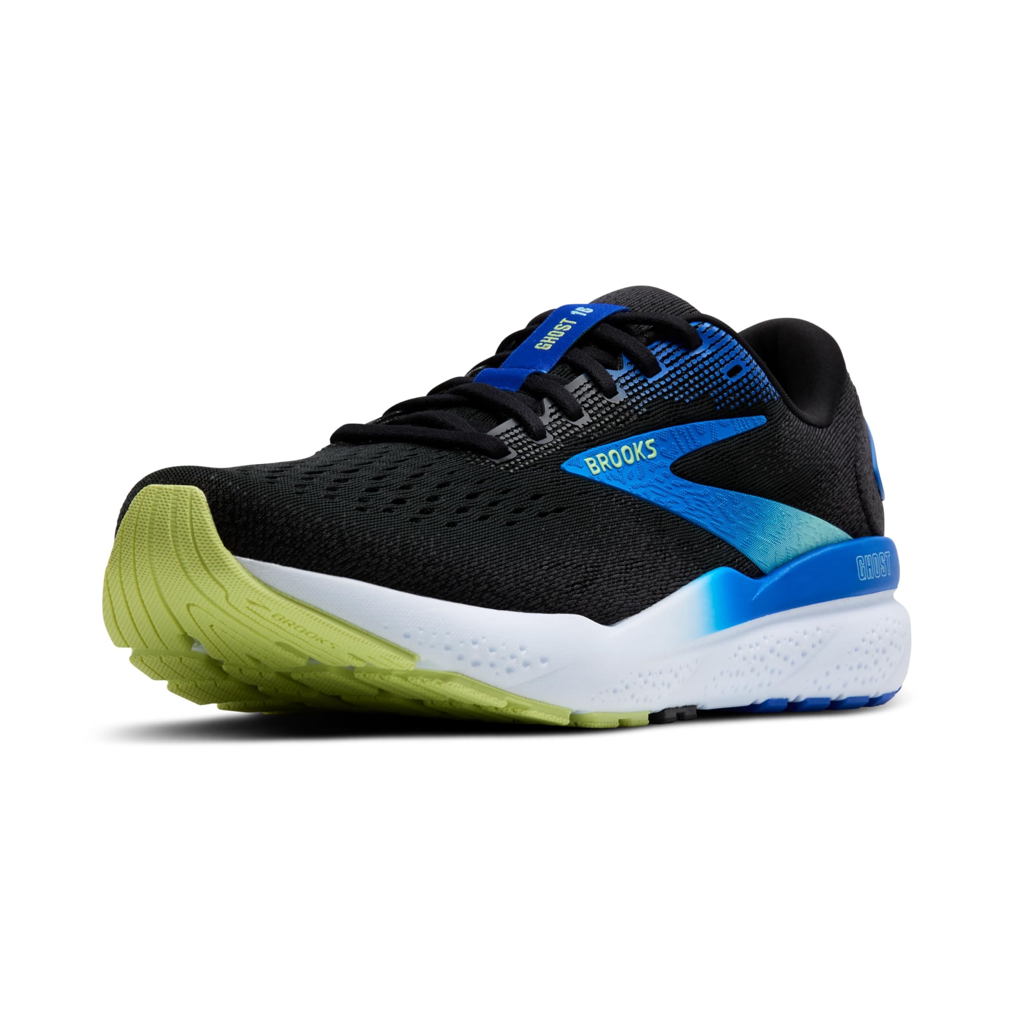 Zapatillas De Correr Brooks Ghost 16 Para Hombre, Color Negro/azul, 11 Med