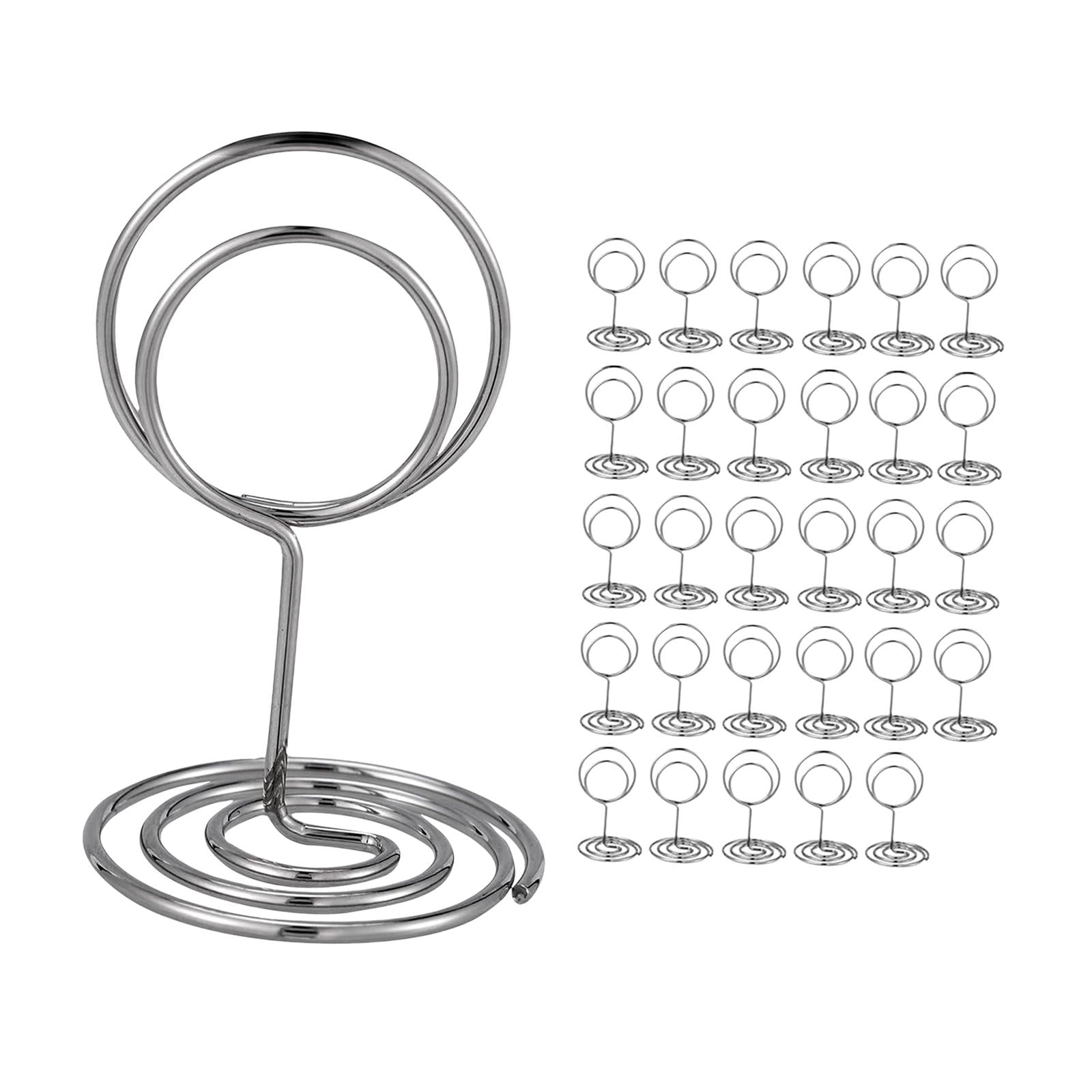 Magideal - 30 Piezas Soporte Para Tarjetas De Lugar Soporte Para Fotos Soporte Para Fotos Clip Para Menú Soportes Para Números De Mesa Para Fiesta De Oficina De