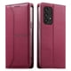 thumbnail image 1 of Funda tipo cartera con bloqueo RFID para Samsung Galaxy A53 5G cubierta magnética de cuero con tapa y soporte Rojo, 1 of 6