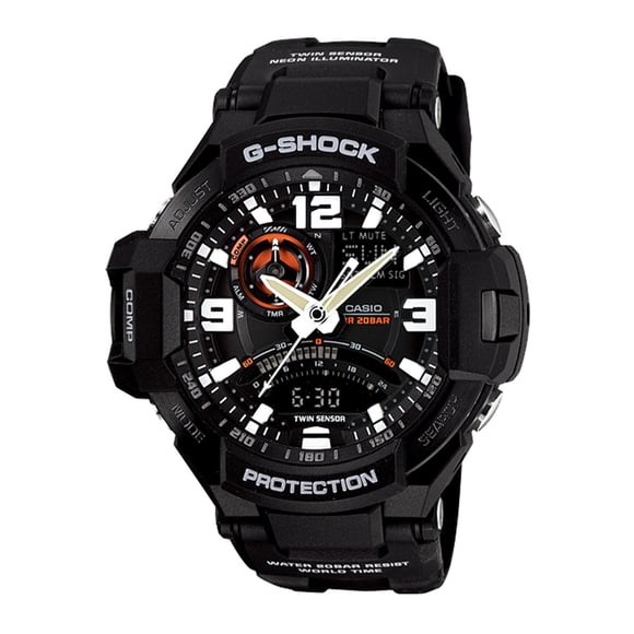 Reloj G-SHOCK GA-1000-1ADR Resina/Acero Hombre Negro negro