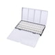 thumbnail image 3 of Estuche de metal para paletas de acuarela, latas de pintura vacías, cajas de paletas, latas de acuarela para bricolaje, acuarelas, óleos, pinturas y 52 medias sartenes, 3 of 5