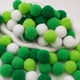 thumbnail image 1 of Xiao Hua Bolas de pelo para manualidades, 60 unidades, serie verde, diámetro 2,5 cm, bolas de felpa suaves y esponjosas para proyectos de manualidades, decoración de fiestas y festivales., 1 of 3