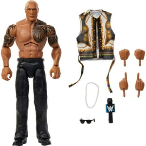 Figura De Acción Mattel Wwe Elite The Rock Series #115 De 15 Cm