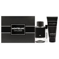 Perfume Montblanc Explorer Eau De Parfum, 100 Ml, Juego De 3 Piezas