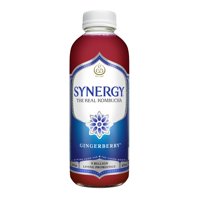 Botella De 473 Ml De Kombucha Synergy The Real Gingerberry