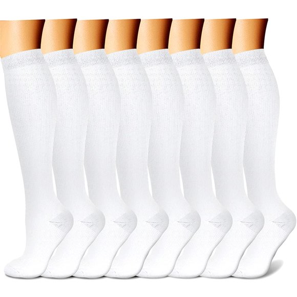 Calcetines De Compresión De 15 A 20 Mm Hg Para Mujeres Y Hombres 8 Pares