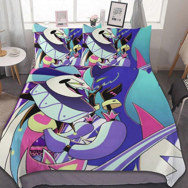 Animated Helluva Boss3 Pieces Bedding Se Soft Comforter Se Decor Bedroom Gif