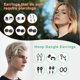 thumbnail image 3 of Pendientes ONESING 12 pares negros magnéticos tipo clip, 3 of 7