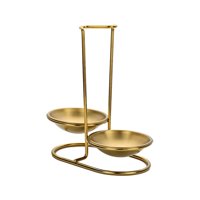 Bothyi - Cucharas De Pie Resto Cuchara Resto Para Comida Restaurante Cocina Hotpot Restaurante Doble Redondo Dorado