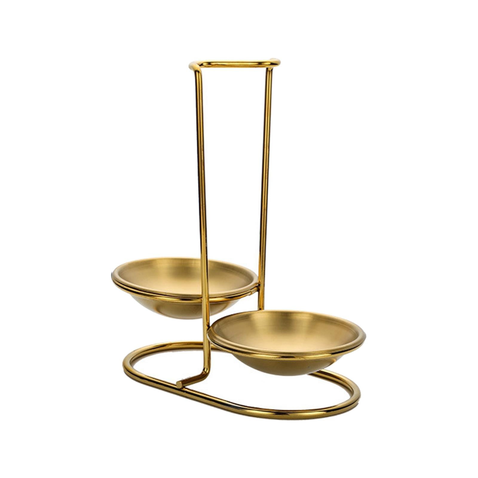 Bothyi - Cucharas De Pie Resto Cuchara Resto Para Comida Restaurante Cocina Hotpot Restaurante Doble Redondo Dorado