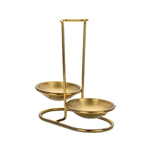 Bothyi - Cucharas De Pie Resto Cuchara Resto Para Comida Restaurante Cocina Hotpot Restaurante Doble Redondo Dorado