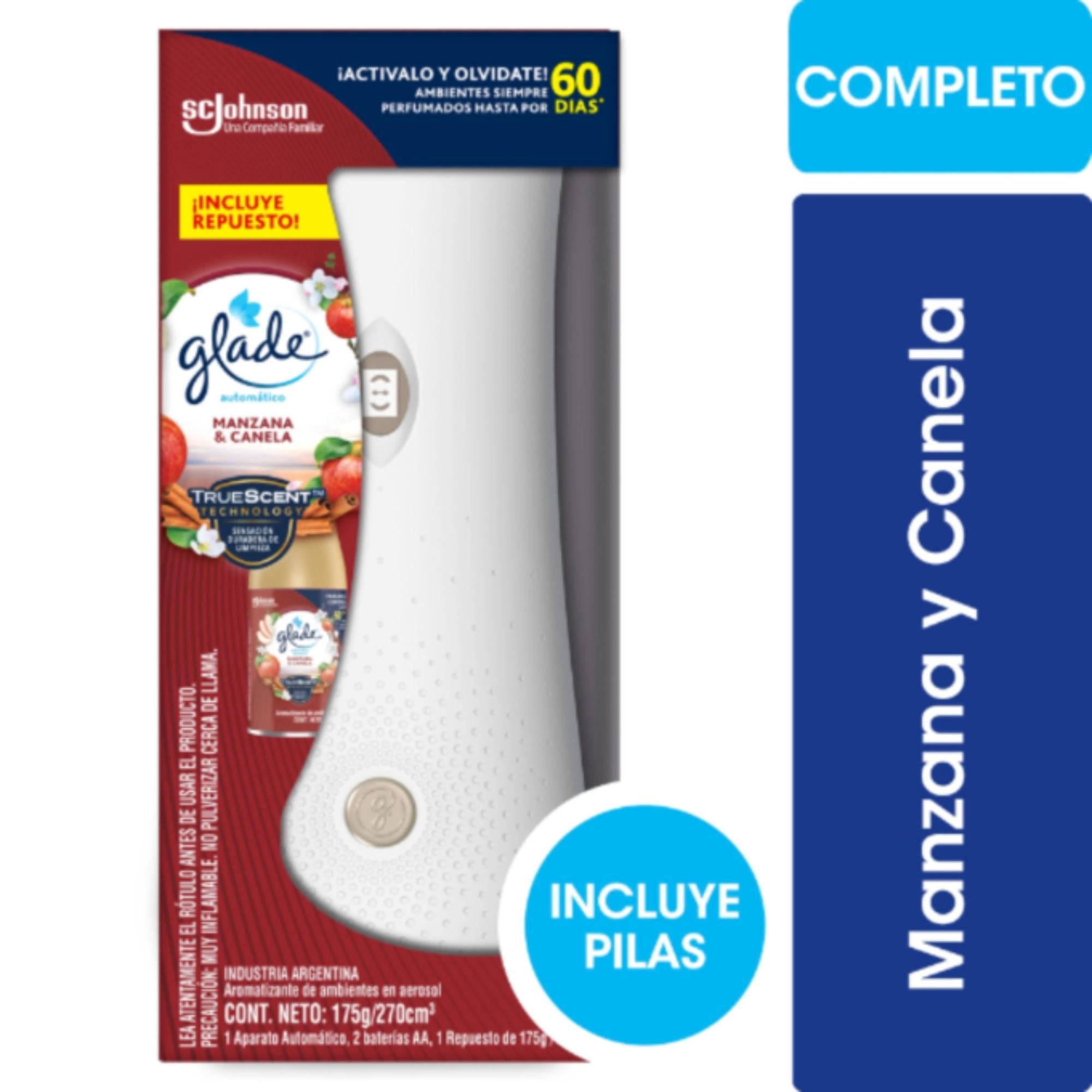 Desodorante Ambiental Automático Automático Manzana Y Canela Pack 175 g Glade