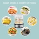 thumbnail image 4 of Vaporera de Alimentos Elite Gourmet 9 qt 3 Niveles Acero Inoxidable, 4 of 8