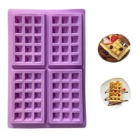 Genérico - Molde De Silicona Wafles Moldes Silicona Reposteria Wafles