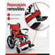 thumbnail image 4 of Silla Ruedas Plegable Aluminio Ligera Premium Roja, 4 of 9