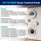 thumbnail image 3 of Perilla de Secadora Atader para Maytag W11675852/W11328381, 3 of 7