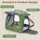 thumbnail image 4 of Transportadora para Aves KREACHUR - Jaula de Viaje Verde con Percha, 4 of 8