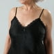 thumbnail image 3 of Pijama Camisola Satín Encaje Jacquard Flores Mujer 33069-2, 3 of 6