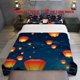 thumbnail image 1 of 3pcs Lantern Theme Printed Three Piece Bedding Set Soft Quilt Cover And Two Pillowcases, 1 of 5