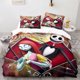 thumbnail image 1 of Printed 3 Piece Bedding Set Soft Home Textile 100% Polyester Fright Night Ghost Bride 3D Digital Cartoon Printing Bedroom Set Bed Sheets, 1 of 5