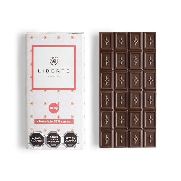 Barra de Chocolate Semi Amargo 55% Cacao 100 Gr