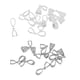 thumbnail image 3 of 20 Piezas Filigrana Flor Colgante Pellizco Fianzas Conector DIY Joyería Platino, 3 of 5
