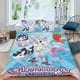 thumbnail image 2 of Mermicorno Starfall Conjunto de sábanas temático, trío de piezas, cómodo y amigable con la piel, diseño único, regalo de decoración para el hogar para familiares, amigos y fans,140cm *210cm, 2 of 6