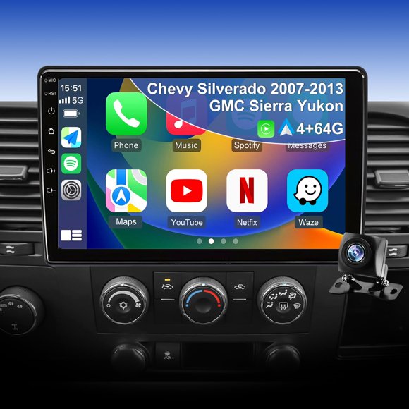 Radio para coche iCarSEPTON 4+64GB 10" CarPlay Android Auto 5G