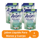 thumbnail image 2 of Jabon Liquido Para Manos y Cuerpo Paraiso Floral Arom 750 ml 4 Unidades, 2 of 4