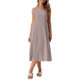 thumbnail image 2 of INSPIRE CHIC Vestidos sin mangas a cuadros para mujer, ajuste holgado casual, vestido midi de cuadros con bolsillos, atuendos de verano, S marrón oscuro, 2 of 6
