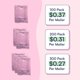 thumbnail image 4 of Sobres de Polietileno Smart Shipping Supply paquete de 100 (39 × 26 cm), 4 of 7
