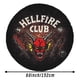 thumbnail image 5 of El Club Hellfire Mantel Redondo con Estampado Icónico de Temática, Se Adapta a la Mayoría de Mesas, Fácil de Cuidar, Regalo Perfecto para Aficionados, Amigos y Familia.180cm, 5 of 5